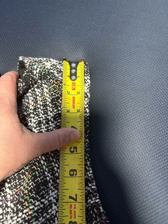 BCBGeneration Black Plaid Tweed Sleeveless Jumpsuit with Multicolor Flecks - Picture 8 of 13